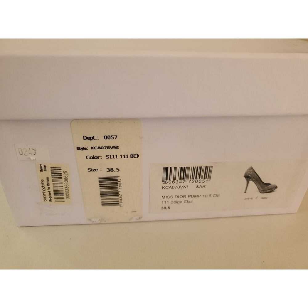 Dior Mustard Patent Leather Miss Dior Pumps Size 38.5 - Picture 12 of 13